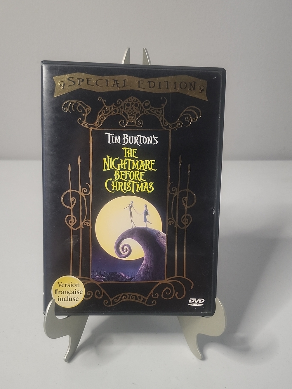Burton Black and Gold DVD Stand Display - The Nightmare Before Christmas Artwork